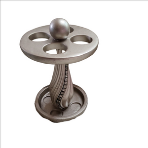 Rhinestone Encrusted Bronze Toothbrush or Cosmetic Brush Holder